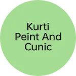 Business logo of Kurti peint and cunic