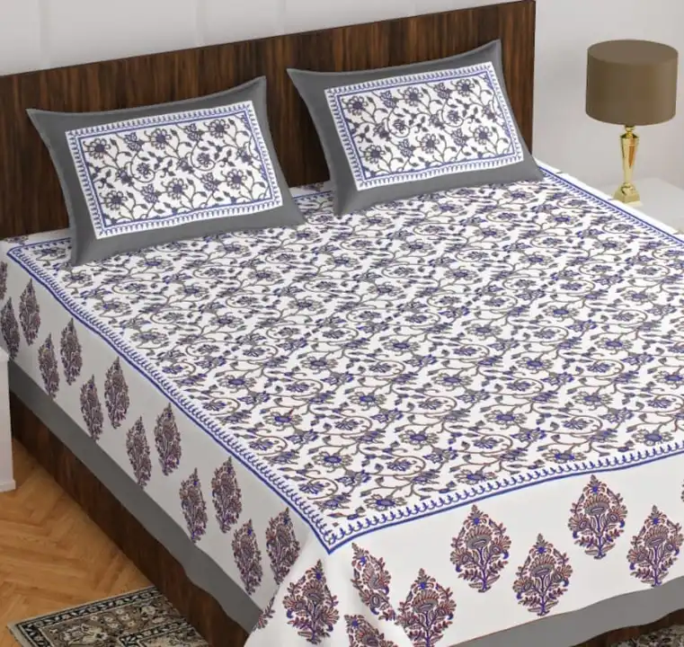 Pure cotton jaipuri designs Bedsheets  uploaded by COPPVILLA - The art and craft store on 5/19/2023