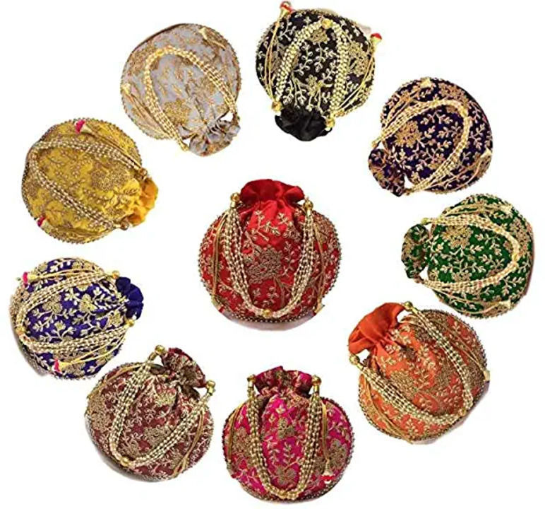 Pack of 10 potli bags  uploaded by business on 3/10/2021