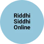 Business logo of Riddhi Siddhi Online And Computers