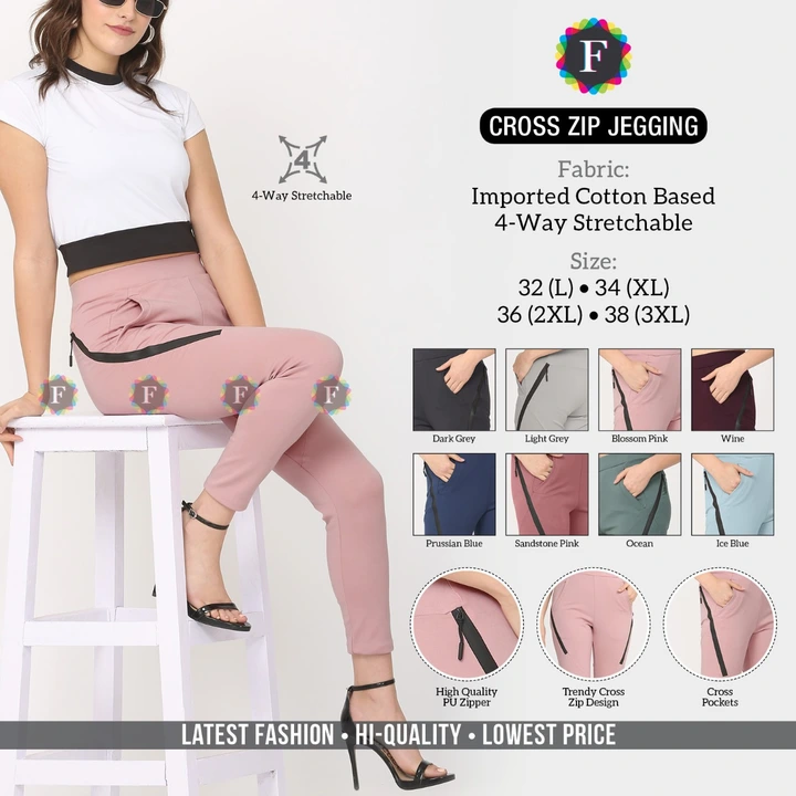 Cross zip jegging uploaded by Rise earth india on 5/20/2023