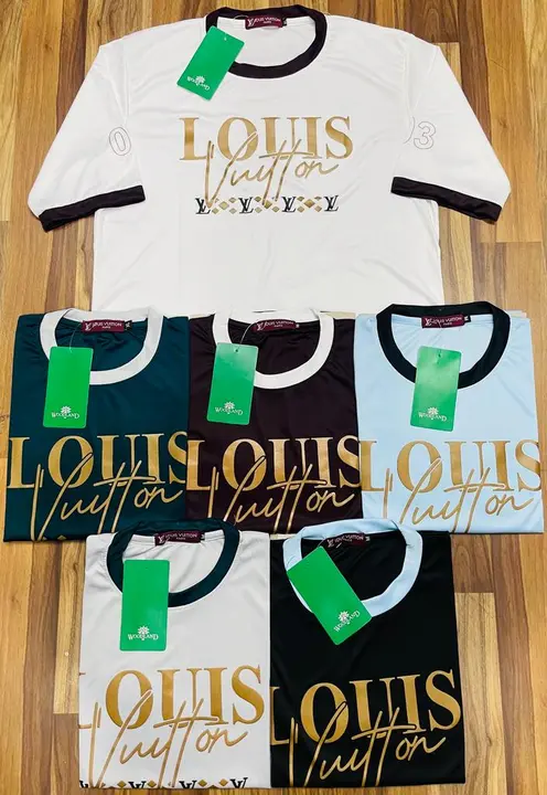Louis Vuitton down shoulder t shirt  uploaded by Panther garments - manufacturing  on 5/20/2023