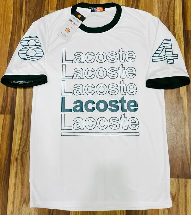 Lacoste down shoulder t shirt  uploaded by business on 5/20/2023