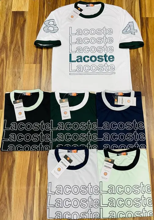 Lacoste down shoulder t shirt  uploaded by Panther garments - manufacturing  on 5/20/2023