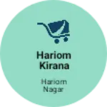 Business logo of Hariom kirana store