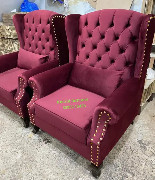 Wing chair  uploaded by Khushi furniture on 5/20/2023