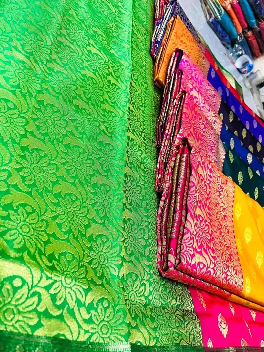 Satin Silk premium Quality Saree
Full Saree with Blouse
Weight upto 1kg
Party Wear saree uploaded by business on 5/20/2023