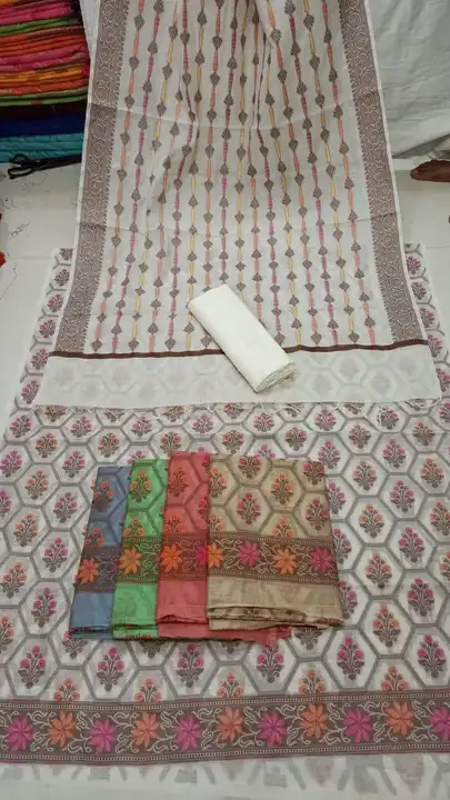 Banarasi cotton slik suit uploaded by business on 5/20/2023