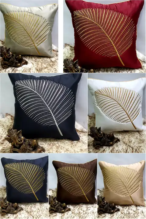 Leaf embroidery  uploaded by Cushion cover gallery on 5/20/2023