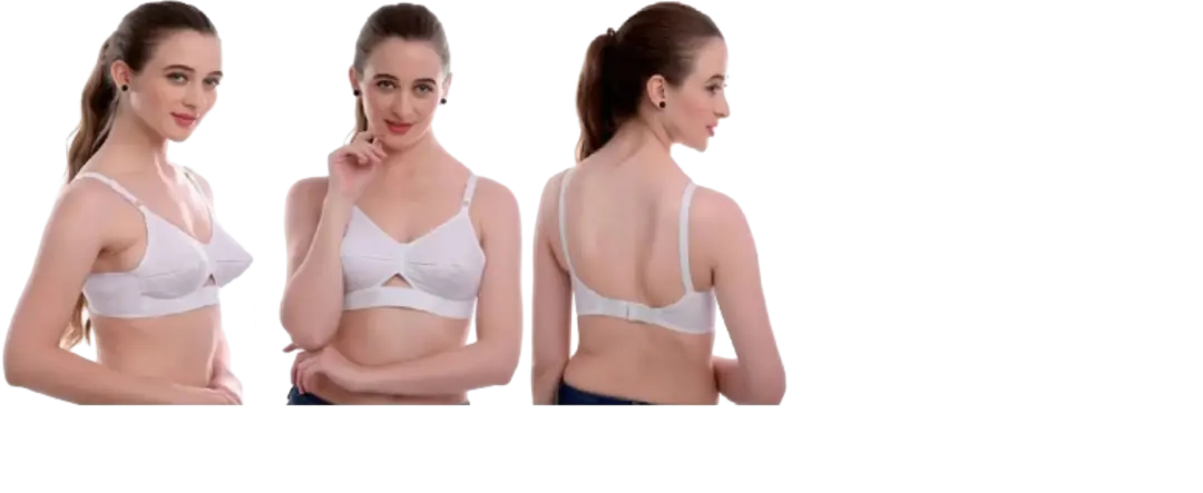 Cotton white bra  uploaded by S.A LOOKING on 5/20/2023