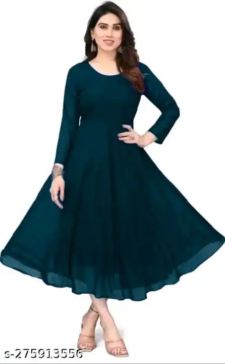 Stylish Georgette Dress for Women  uploaded by Kalka Clothes on 5/20/2023