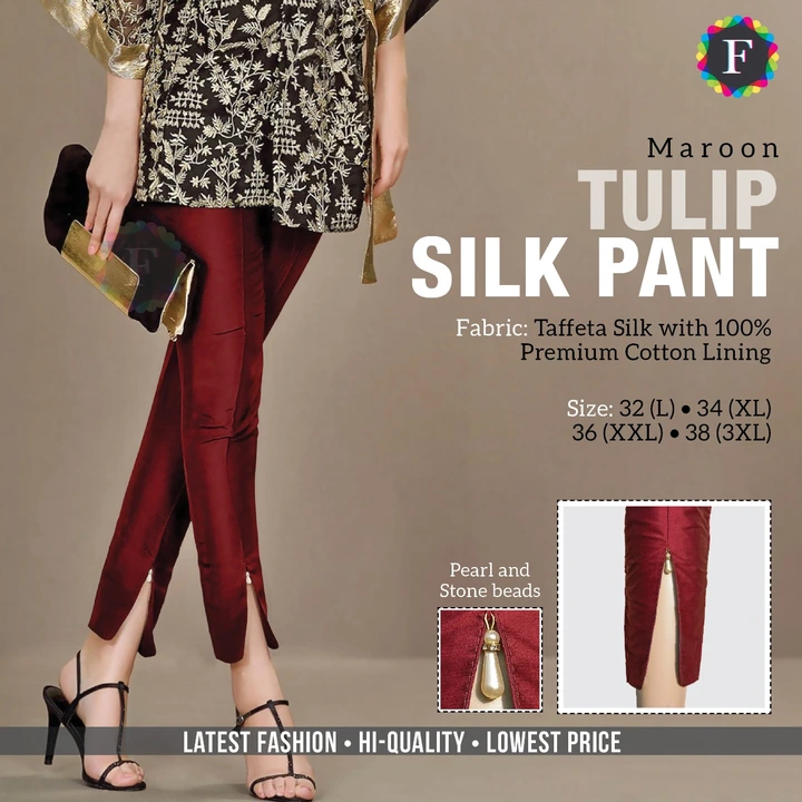 Tulip silk pant uploaded by Rise earth india on 5/20/2023