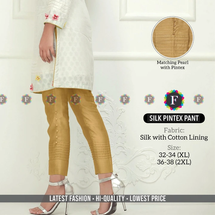 Silk pintex pant uploaded by Rise earth india on 5/20/2023