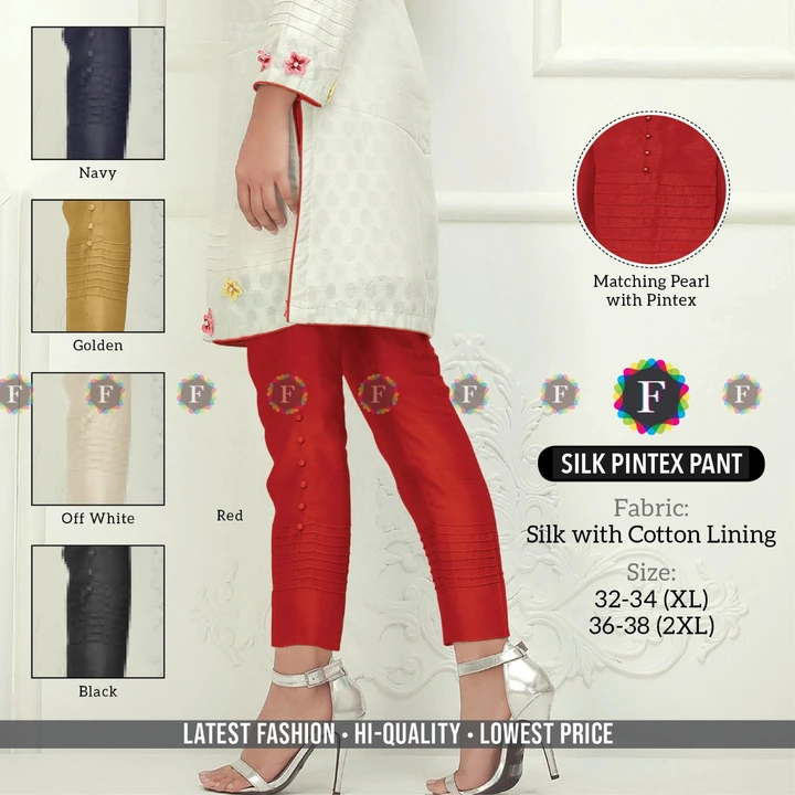 Silk pintex pant uploaded by Rise earth india on 5/20/2023