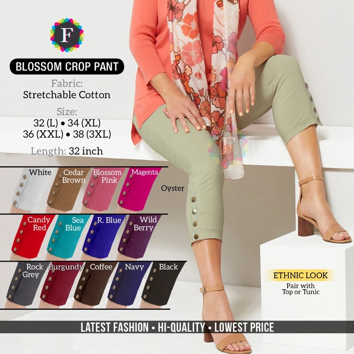 Blossom crop pant uploaded by Rise earth india on 5/20/2023