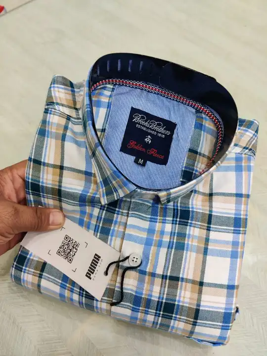 Cotton check shirt uploaded by Patel knitwear on 5/20/2023