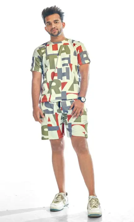 Night wear for men, Lycra cotton night suit shorts uploaded by SARVMIDAM on 5/20/2023