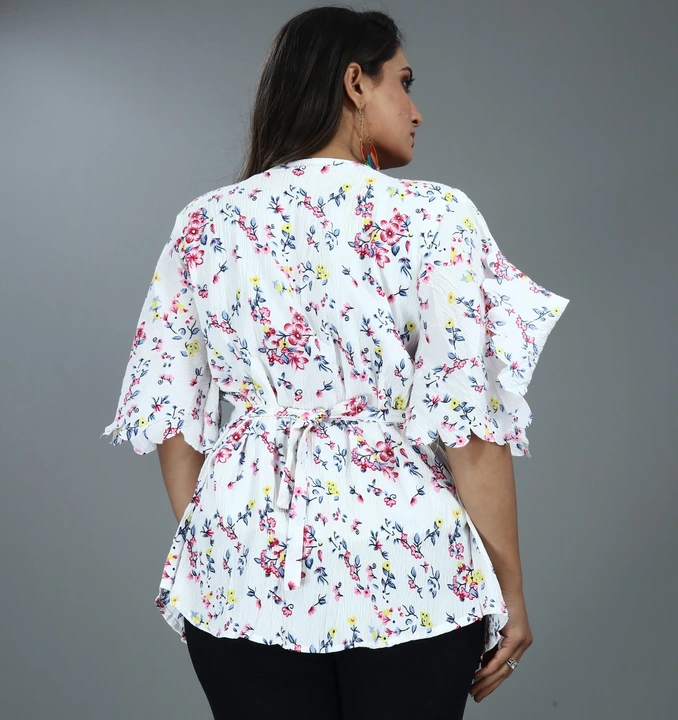 CALEDONIA Women's Floral Pattern Bell Sleeves Design Top uploaded by CALEDONIA APPARELS on 5/20/2023