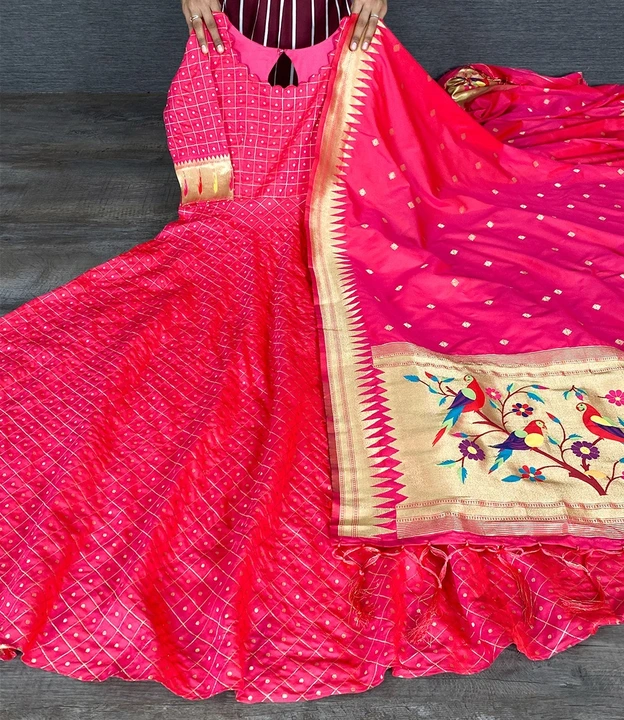 PAITHANI GOWN uploaded by O.B.FASHION on 5/20/2023