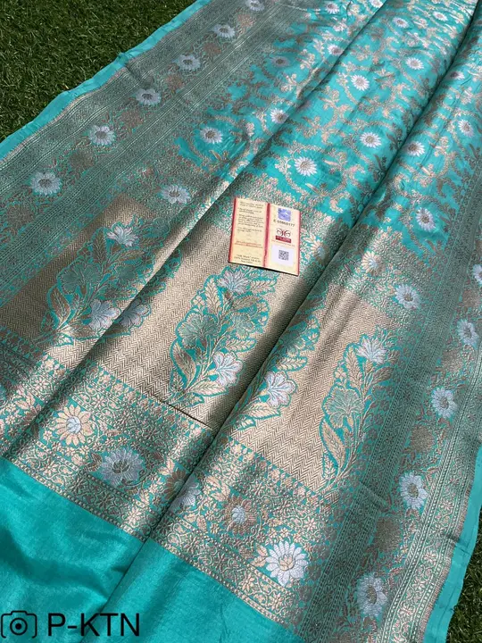 Pure katan silk saree with Silkmark Certified  uploaded by M S fabrics on 5/20/2023