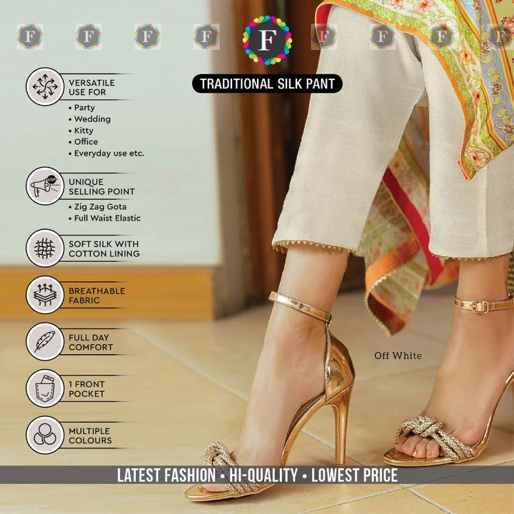 Traditional silk pant uploaded by Rise earth india on 5/20/2023