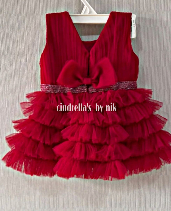 Net frock in high quality product for girls uploaded by Cinderellas_by_nik on 5/20/2023
