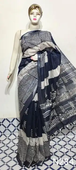 Linen batik print saree  uploaded by Peehu handloom  on 5/20/2023