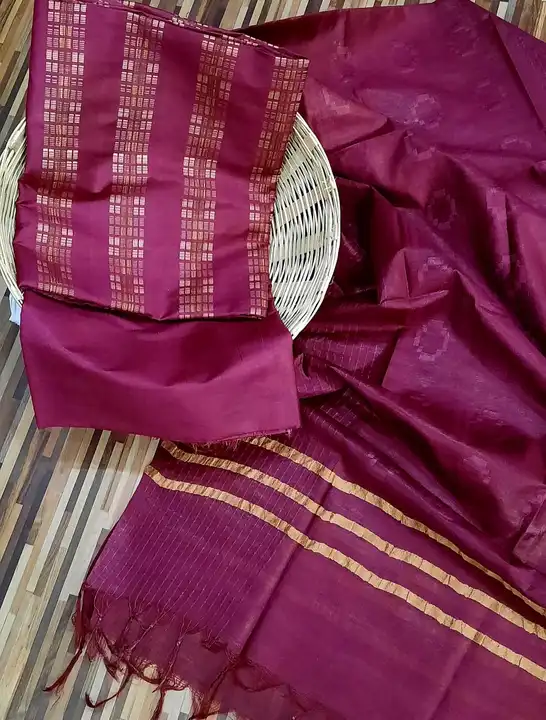 Tussar silk suit set  uploaded by Peehu handloom  on 5/20/2023