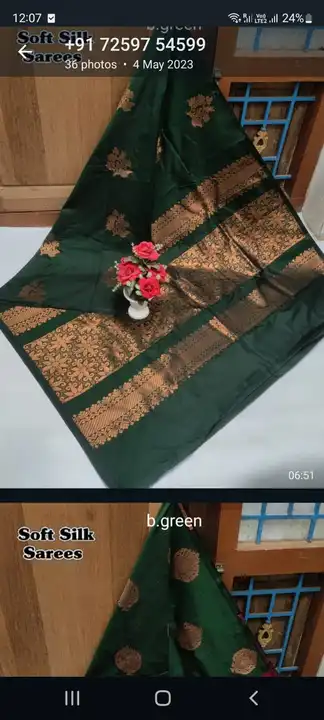 Soft silk saree uploaded by Sri Thirumalai Tex on 5/20/2023