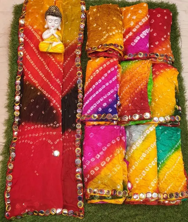 Multicolor Bandhini Duppata  uploaded by Ambika on 5/20/2023