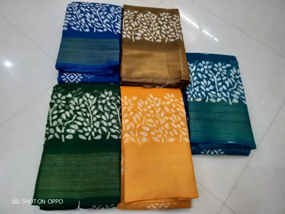 Mayuri pattu cotton printed saree with blouse  uploaded by SHV Sh handloom on 5/20/2023