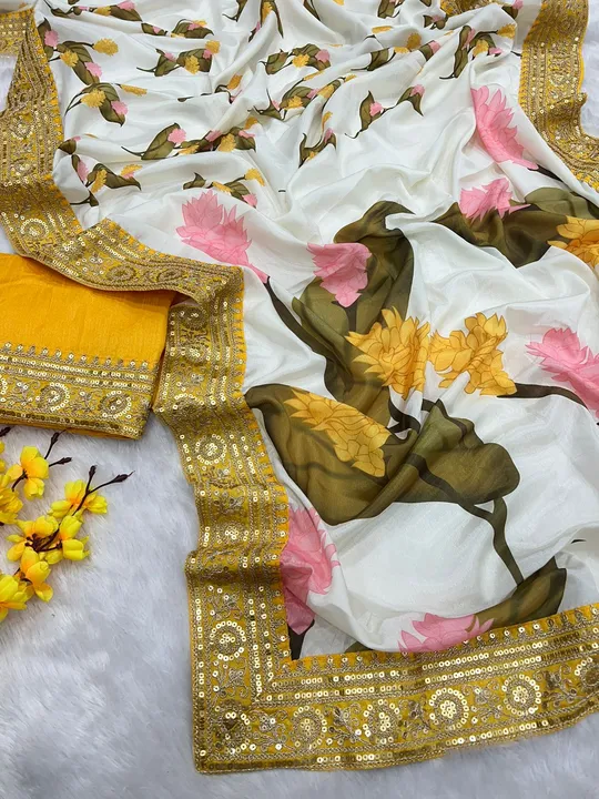 Soft digital print saree  uploaded by Fashion designer saree  on 5/20/2023