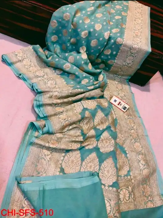 Banarsi dayble semi gorjatt soft silk sarees  uploaded by Ashraf silk sarees on 5/20/2023
