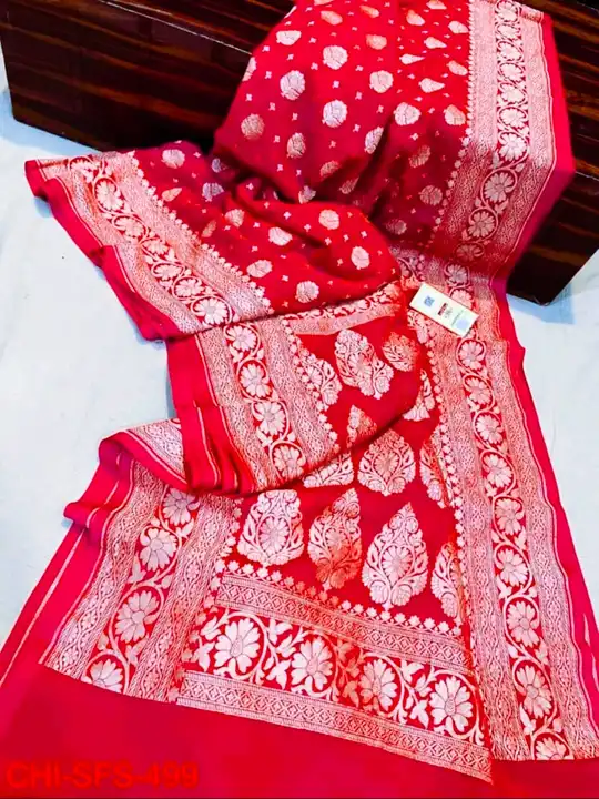 Banarsi dayble semi gorjatt soft silk sarees  uploaded by Ashraf silk sarees on 5/20/2023