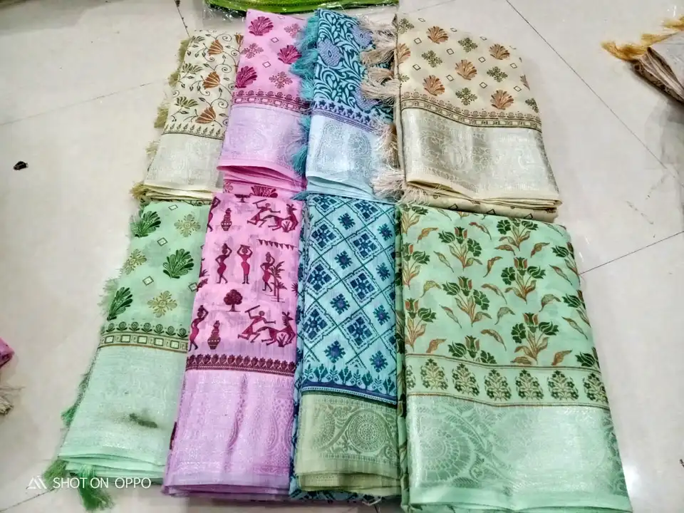 Lenin cotton printed Saree with Blouse
Soft material

 uploaded by Shv Sh Handloom on 5/20/2023