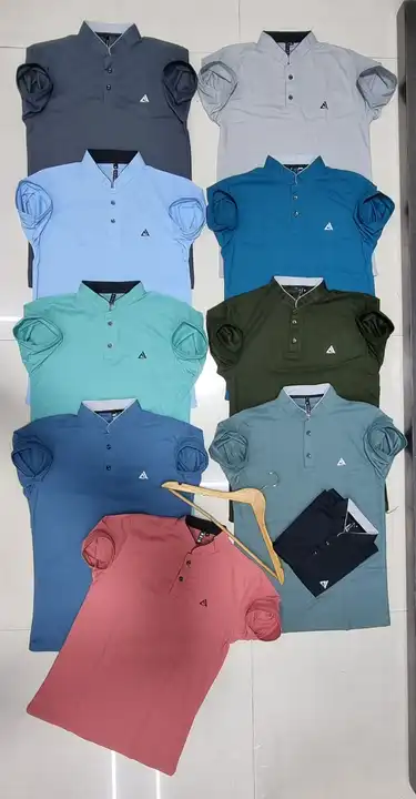 Matty Lycra Chinese Collar tshirts. uploaded by Callisto Fashion on 5/20/2023