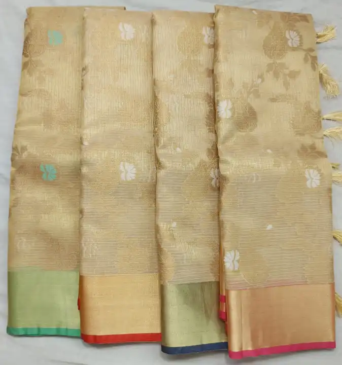 Facny sarees wholesale.  uploaded by Lucky weaver silk  on 5/20/2023