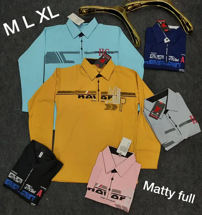 Matty Lycra Collar Full sleeves tshirts. uploaded by Callisto Fashion on 5/20/2023