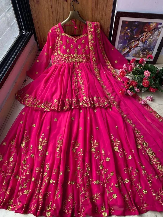 LC 787

* PRESENTING NEW DESIGNER INDOWESTERN  OUTFIT*

♥️ GOOD QUALITY HEAVY FULLY EMBROIDERED GEOR uploaded by A2z collection on 5/20/2023