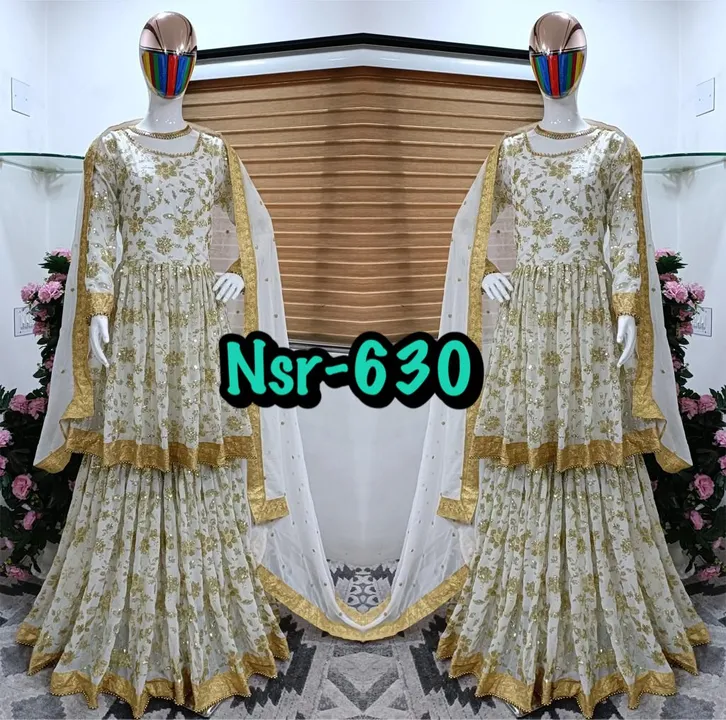 *Nar-630* 

👉👗💥*Launching New Designer Party Wear Look New 2 CoLour Sharara With Heavy Embroidery uploaded by A2z collection on 5/20/2023