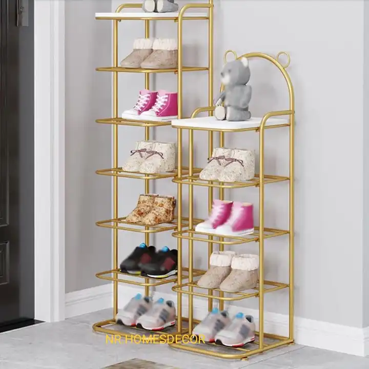 Post image A shoe rack is a furniture which is often found by the door mat in the entryway of houses, and serves a function to keep shoes organized.