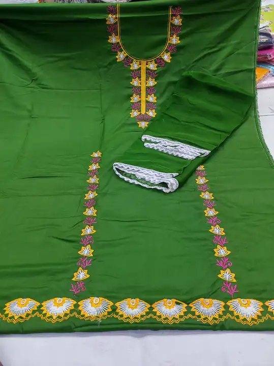 Rayon cotton suit with half pure duppata uploaded by Manish sales on 5/20/2023