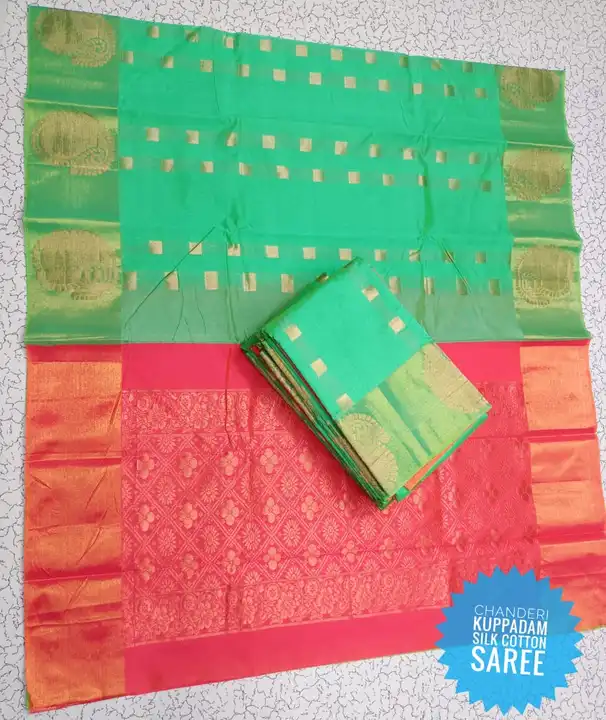 Tissue border cotton saree uploaded by Sri Thirumalai Tex on 5/21/2023