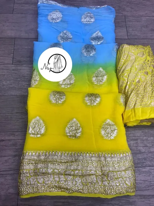 presents  Summer special saree

*beautiful color combination Saree for all ladies*

👉keep shopping  uploaded by Gotapatti manufacturer on 5/21/2023