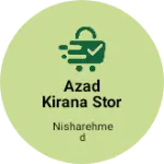 Business logo of Azad kirana stor