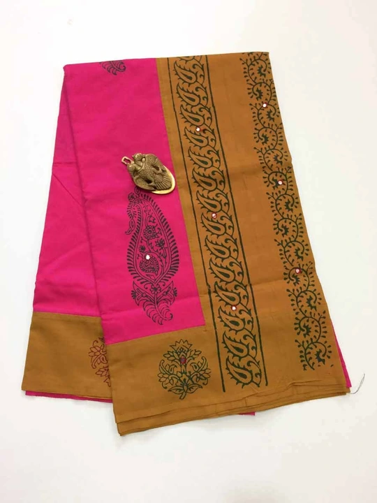 PRINDED WORK SAREES  uploaded by Cotton sarees on 5/21/2023