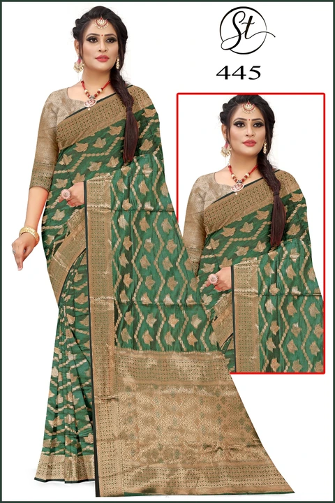 Organza silk saree minimum 100 piece uploaded by My saree collection on 5/21/2023