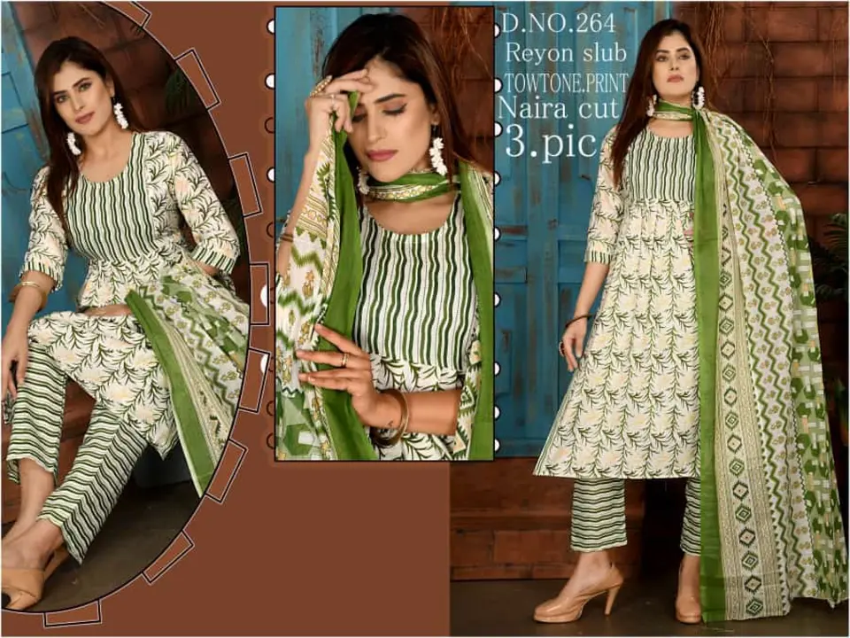3 pcs fancy dupatta sets  uploaded by Radha Creation , Maira sales for Readymade items on 5/21/2023
