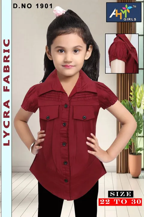 Lycra girls top uploaded by Ahm garments on 5/21/2023