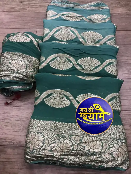 Pure gorjet fabric MX Jari uploaded by Deepika Designer Saree on 5/21/2023